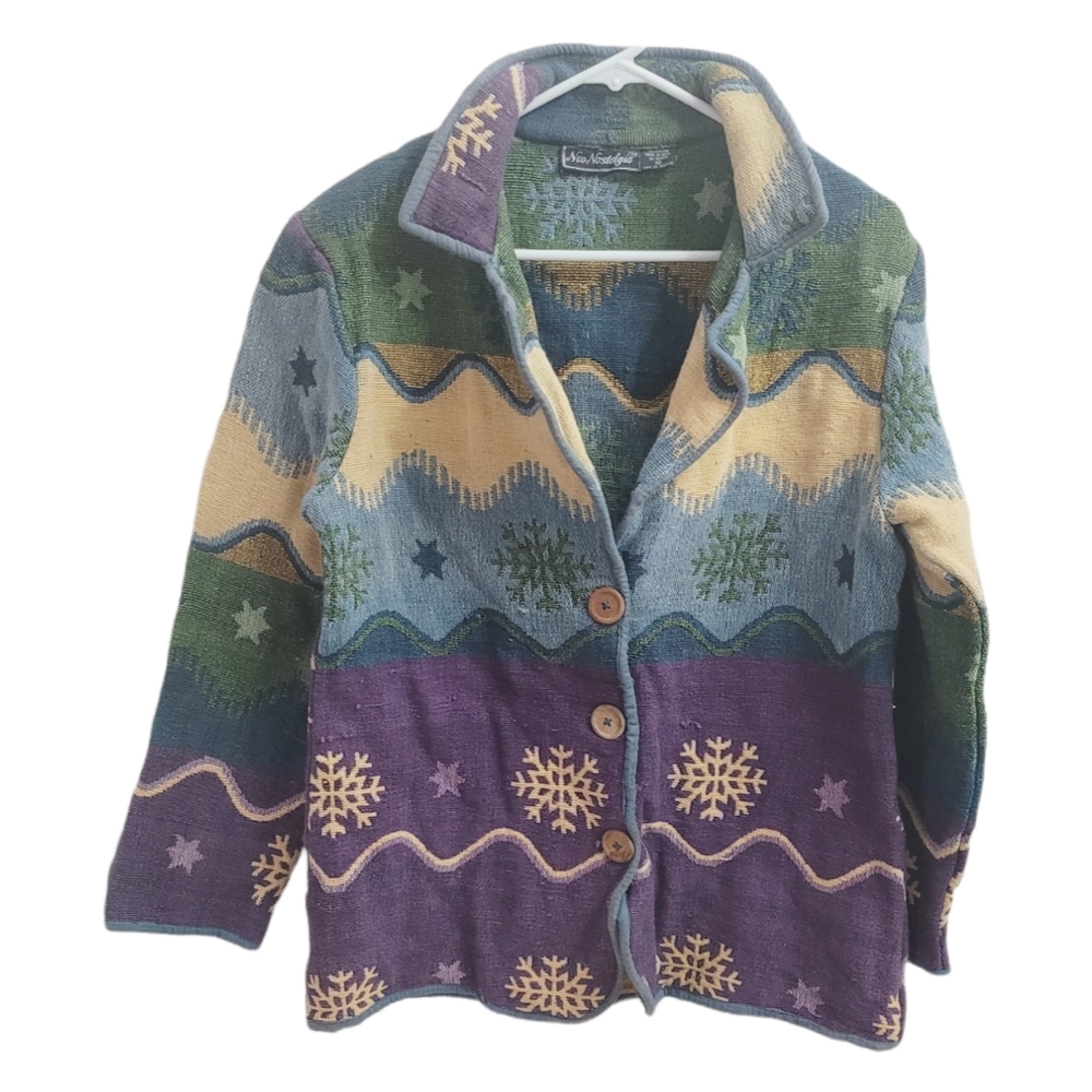 Vintage 90's Neo Nostalgia Jacket Blazer, Med